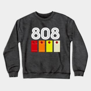 808 Drum Machine Button Grid Design - Electronic Music Fan Art Crewneck Sweatshirt